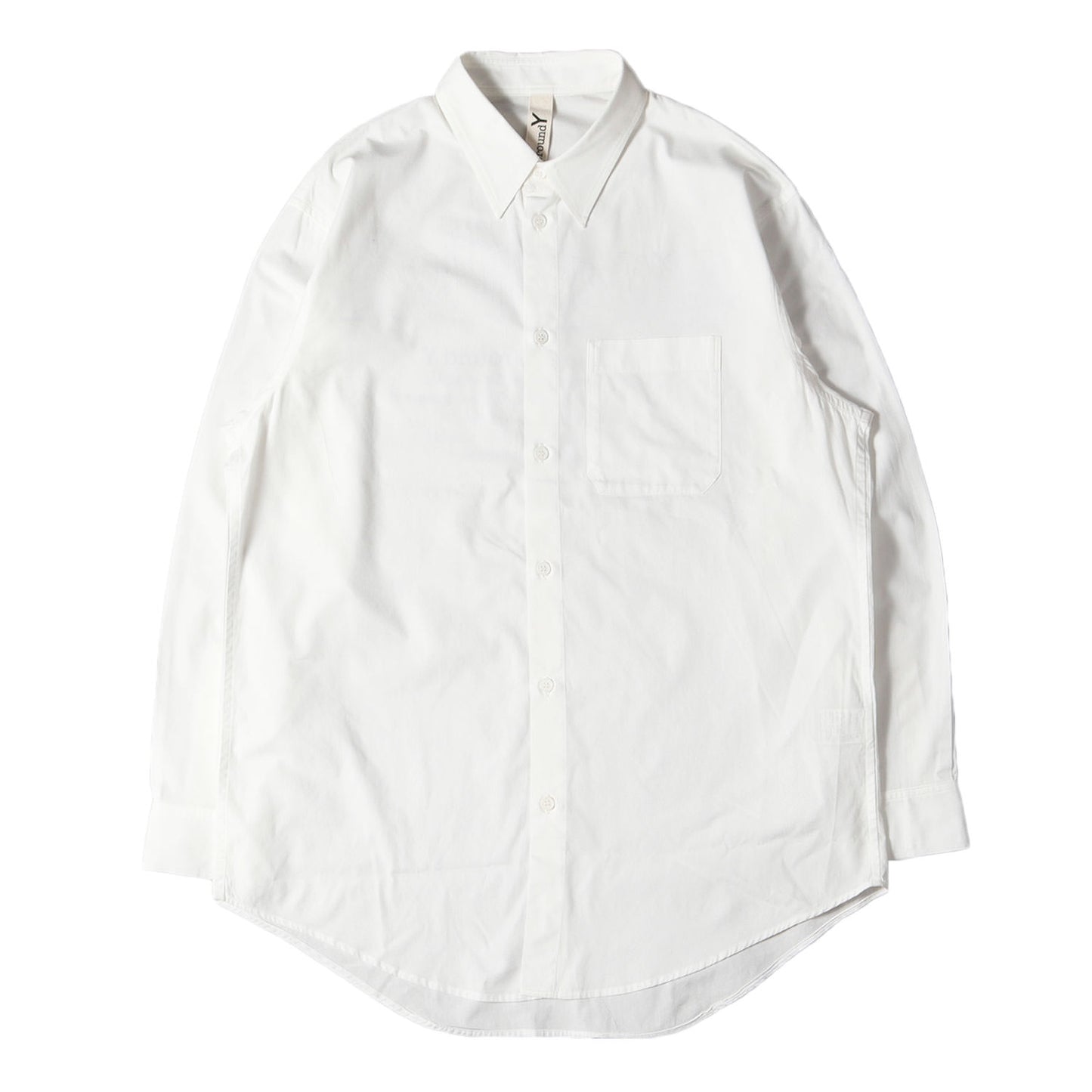 バックロゴ ブロード ドレス シャツ (Upside Down LOGO Basic Shirt GA-B21-020)