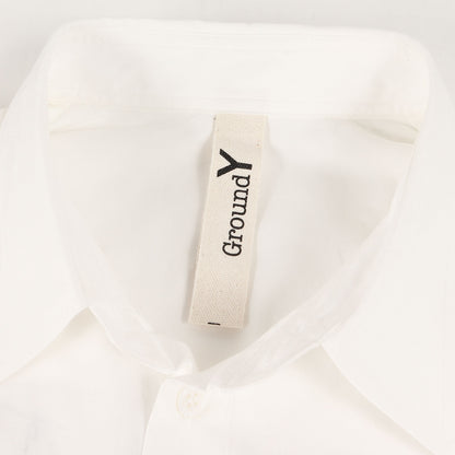 バックロゴ ブロード ドレス シャツ (Upside Down LOGO Basic Shirt GA-B21-020)