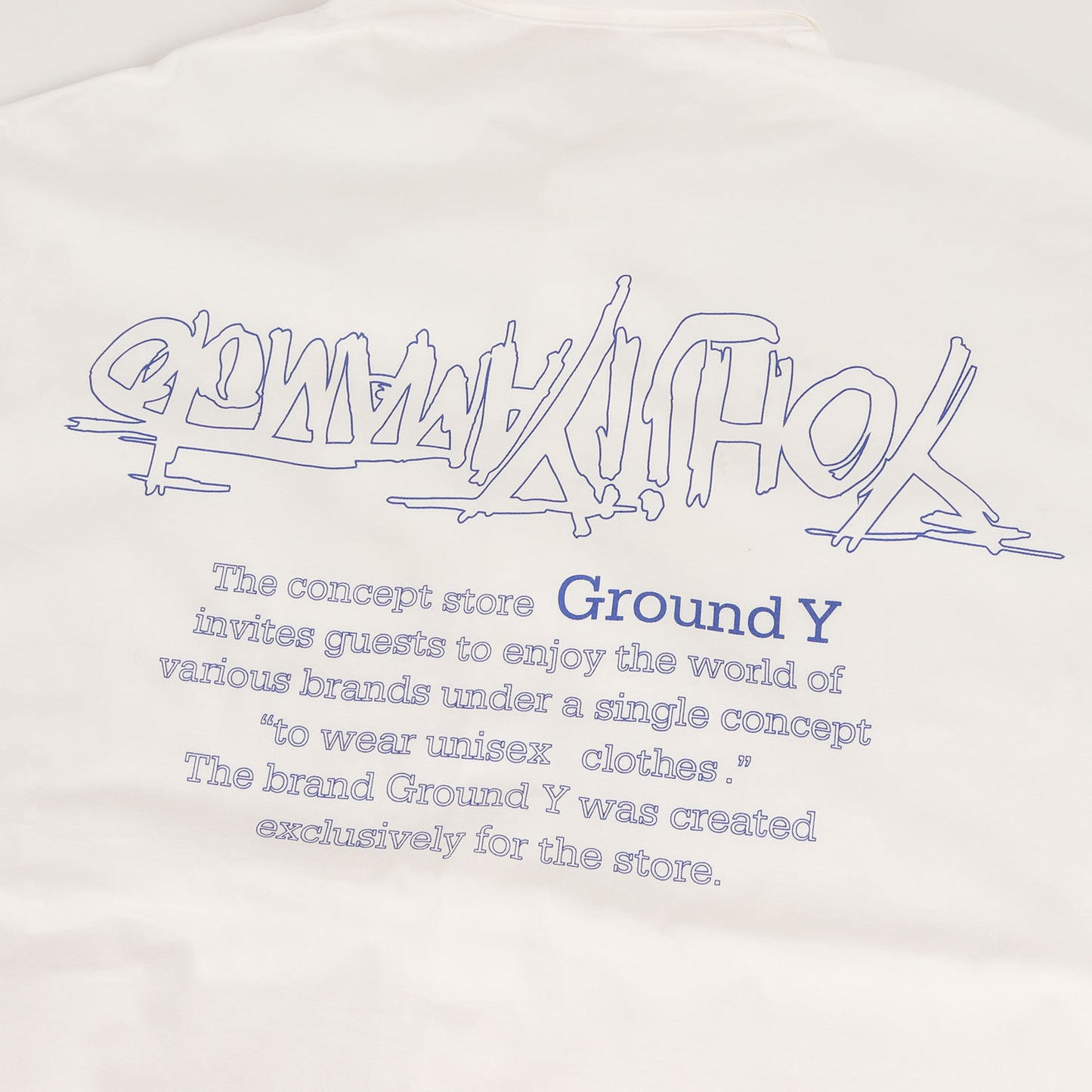バックロゴ ブロード ドレス シャツ (Upside Down LOGO Basic Shirt GA-B21-020)
