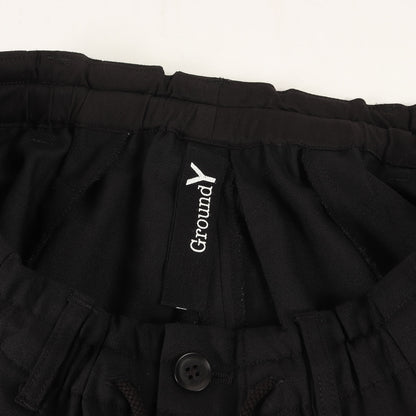 ウールポリ ギャバ カラスパンツ (T/W gabardine Crow pants GA-P29-100)