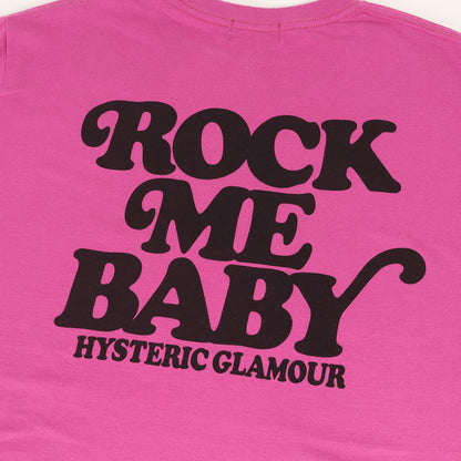 ROCK ME BABY ロゴ ガール ウーマン プリント Tシャツ (0262CT15)