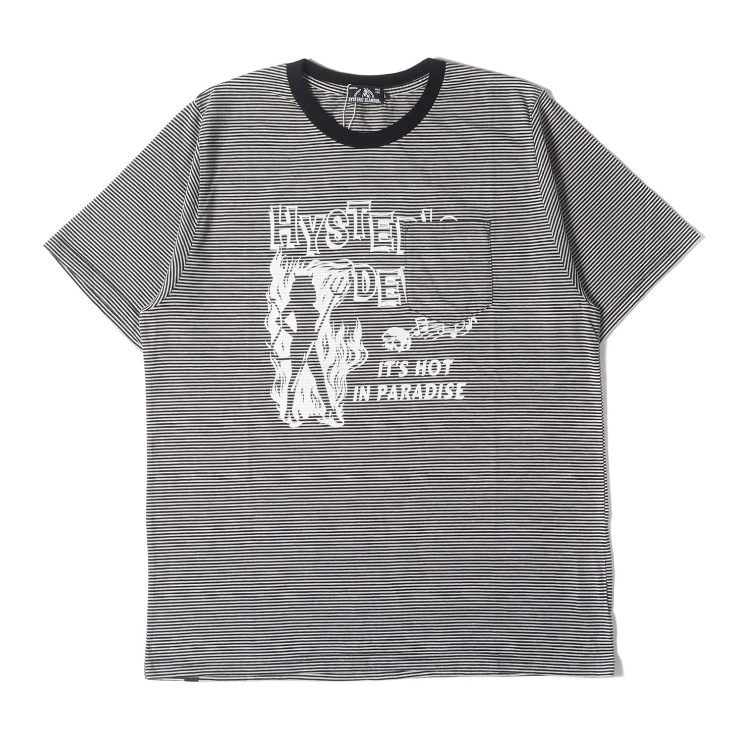 HYS DEVIL pt ポケ付 ボーダー Tシャツ (02182CT32)