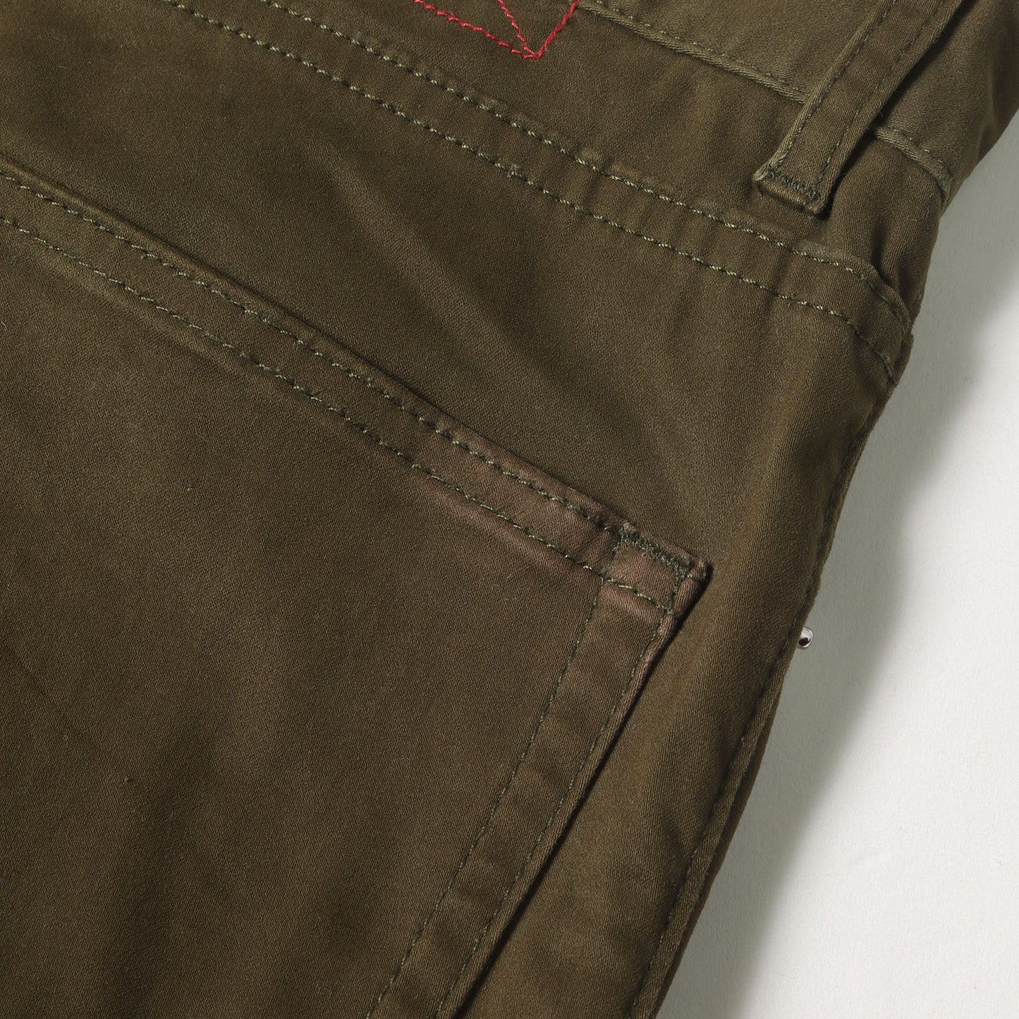 裾ジップ ストレッチ ピーチスキン カーゴ パンツ (TYPE-2 SLIM CARGO PANTS)
