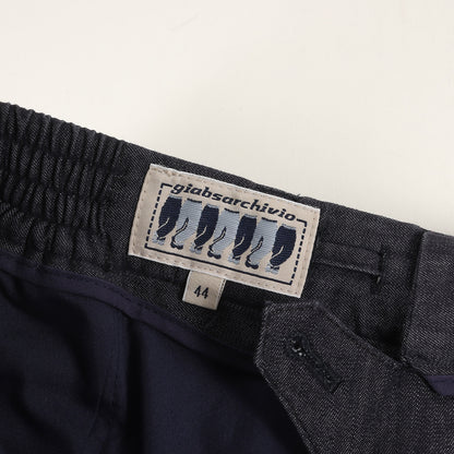 ワンタック テーパード ストレッチ スラブデニム スラックス (MASACCIO/M1 993670) / ジッパーフライ MADE IN ITALY
