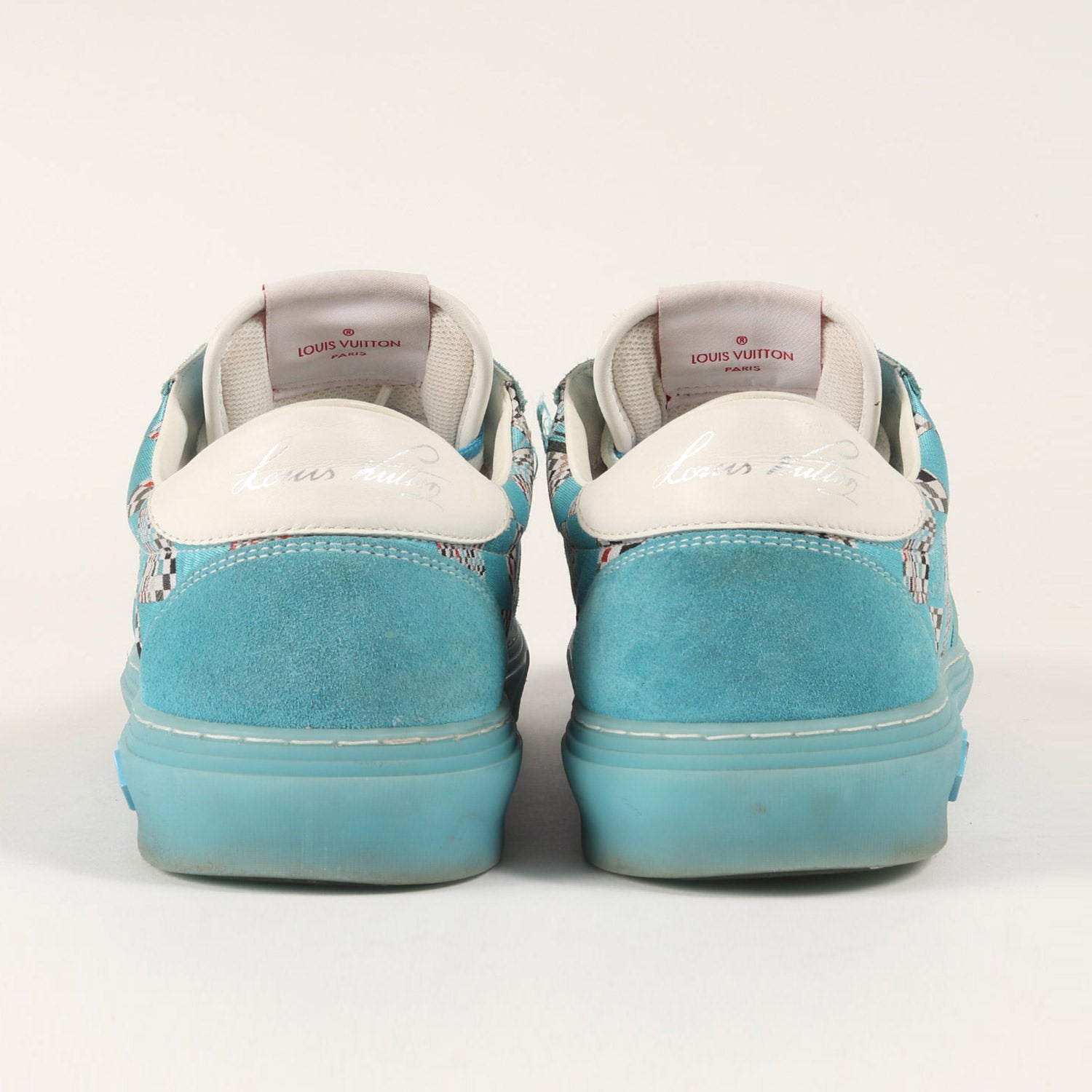 Louis Vuitton Virgil Abloh LVオリ・ライン ディストーテッド ダミエパターン ローカット スニーカー ルイヴィトン 21SS Virgil Abloh LVオリ・ライン ディストーテッド ダミエパターン