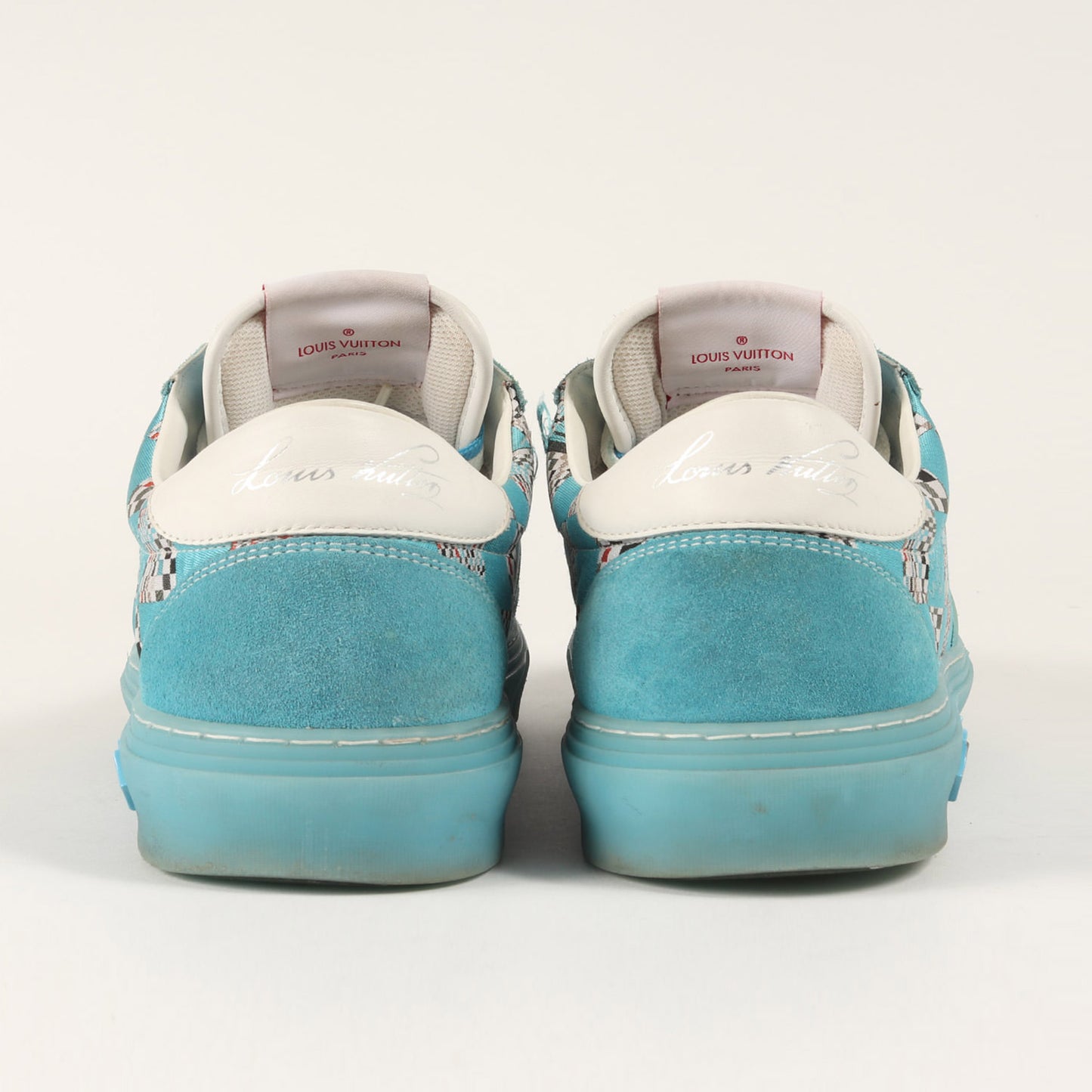 21SS Virgil Abloh LVオリ・ライン ディストーテッド ダミエパターン ローカット スニーカー