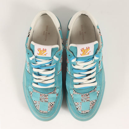 21SS Virgil Abloh LVオリ・ライン ディストーテッド ダミエパターン ローカット スニーカー