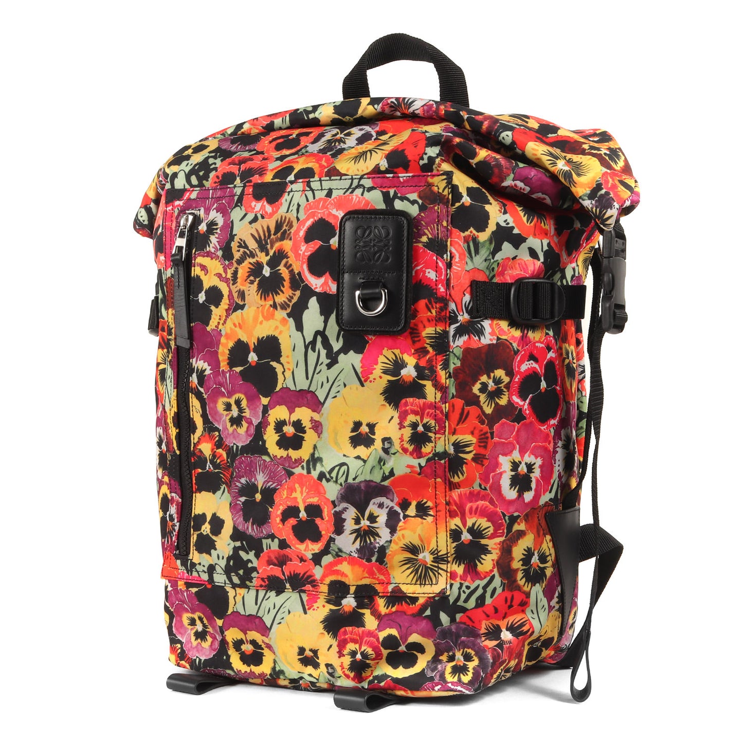 21AW × JOE BRAINARD パンジー ロールトップ バックパック (Pansies Roll Top Backpack In Nylon B664A22X05)