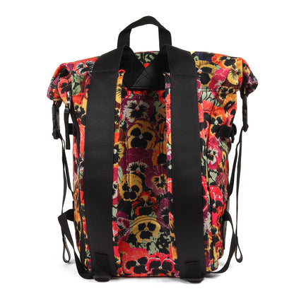 21AW × JOE BRAINARD パンジー ロールトップ バックパック (Pansies Roll Top Backpack In Nylon B664A22X05)