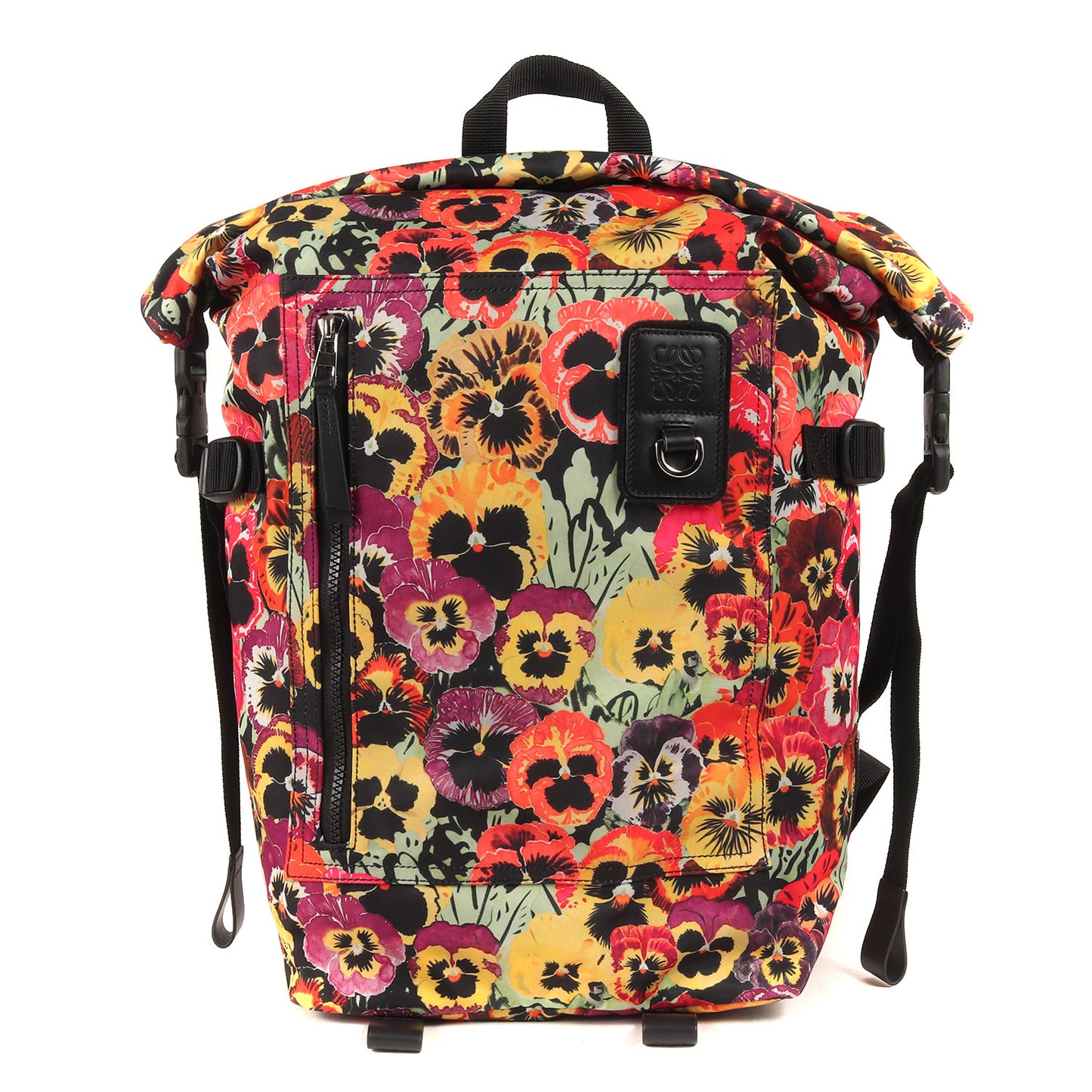 21AW × JOE BRAINARD パンジー ロールトップ バックパック (Pansies Roll Top Backpack In Nylon B664A22X05)