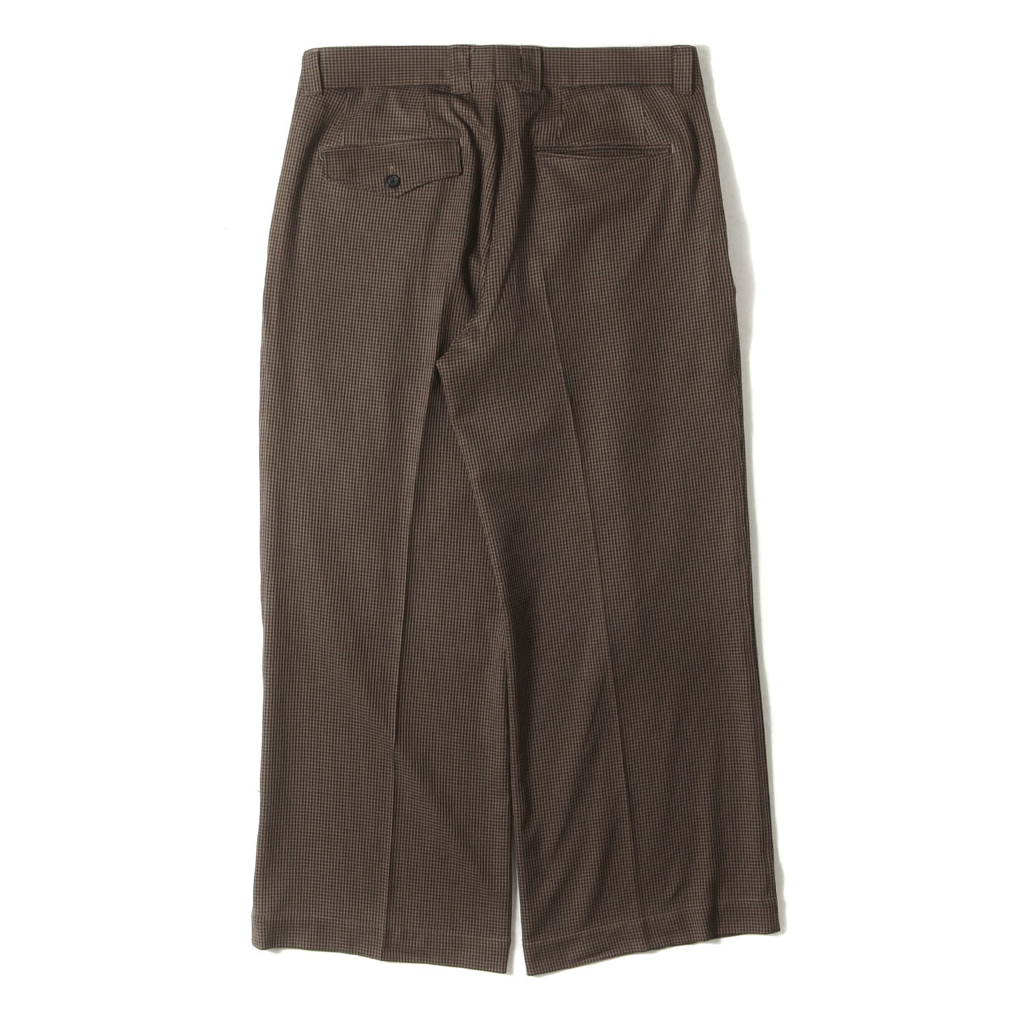 24AW ガンクラブチェック ツータック ワイド バギー スラックス パンツ (LE JAPON DOKAN チェックワイドスラックス 24-030-312-2004-3-0)