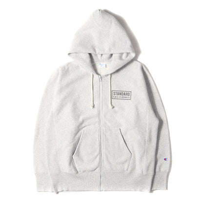 24AW × Champion ロゴ リバースウィーブ スウェット ジップ パーカー (Champion for SD Exclusive Zip Hood Sweat) / 裏起毛