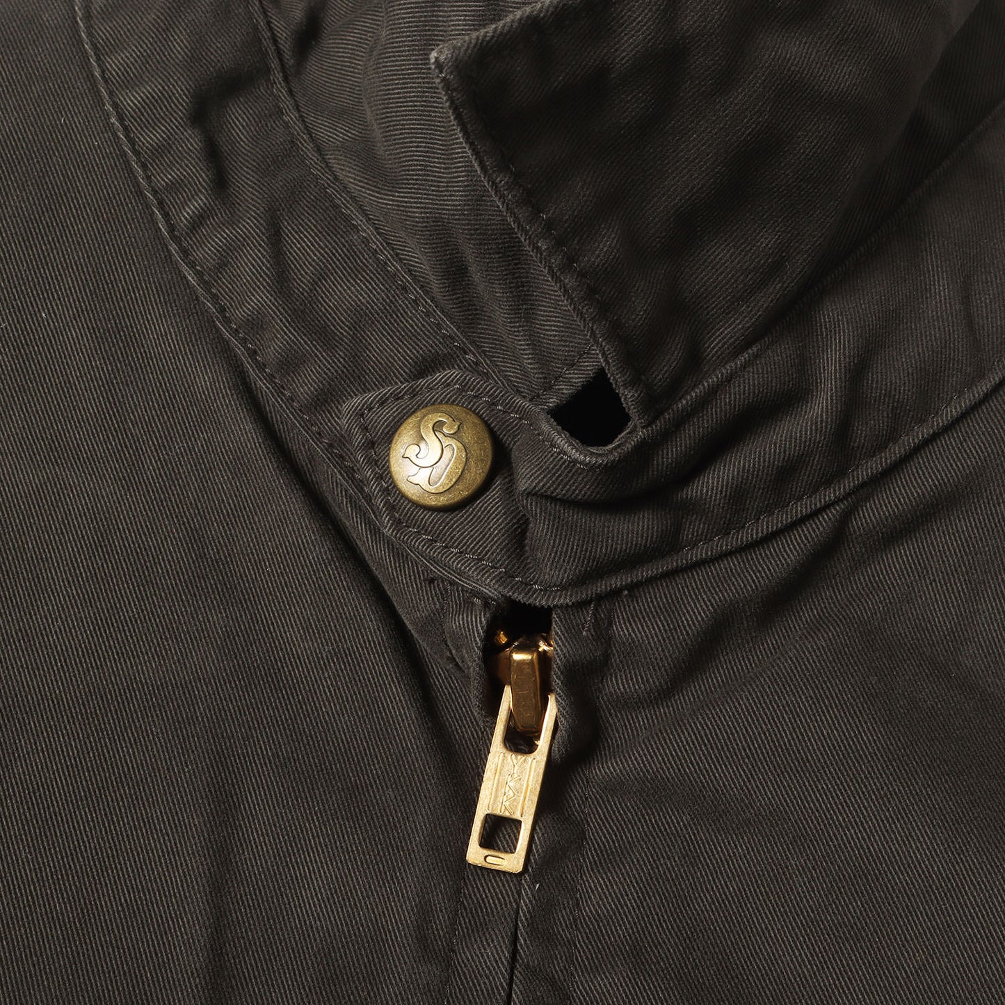 23SS ワンポイント 刺繍 起毛ツイル ハリントン ジャケット (SD HARRINGTON JACKET)