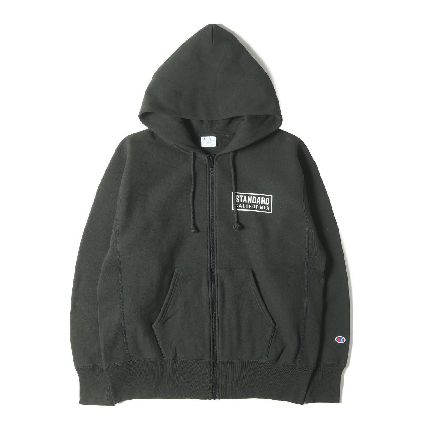 24AW × Champion ロゴ リバースウィーブ スウェット ジップ パーカー (Champion for SD Exclusive Zip Hood Sweat) / 裏起毛