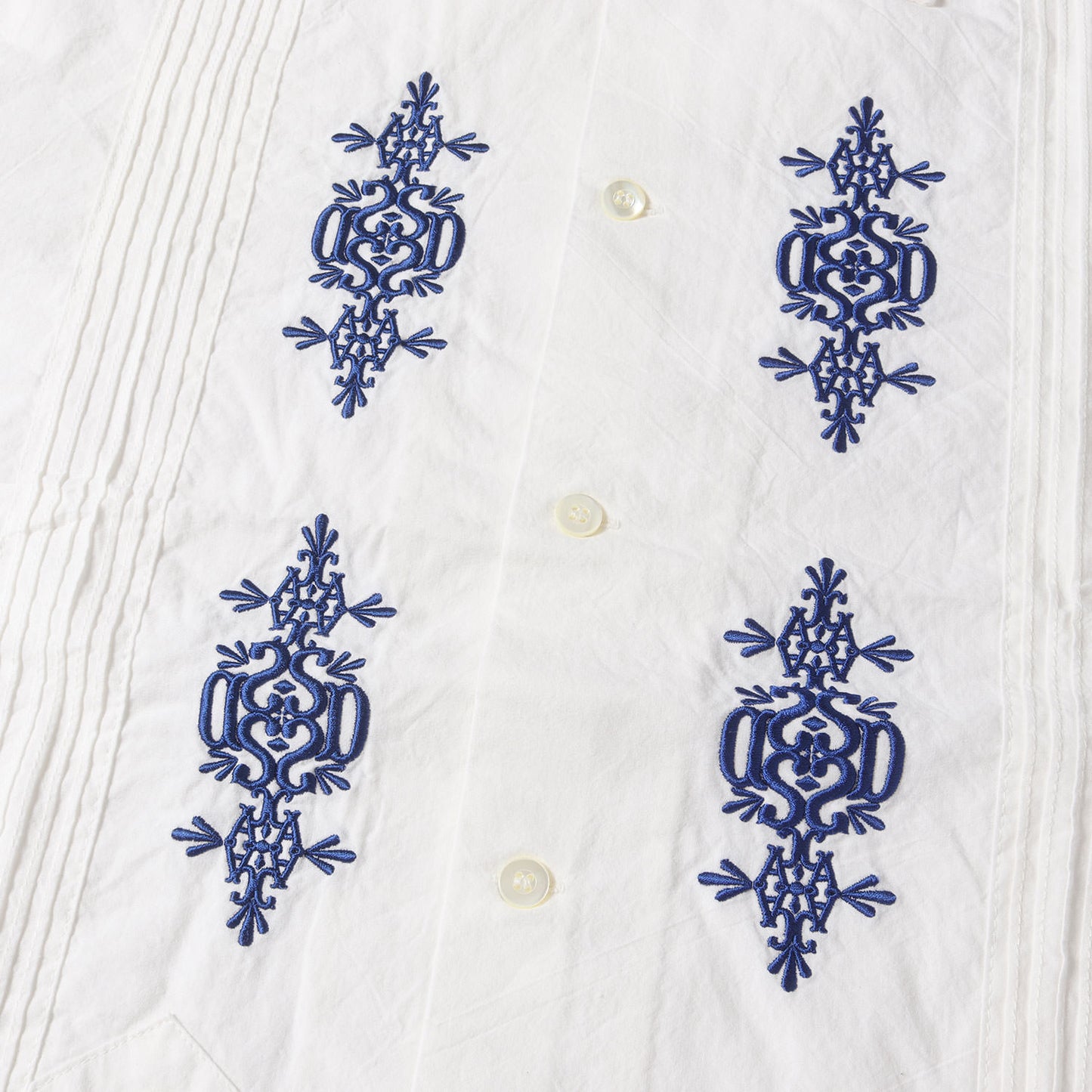 23SS SDCA ロゴ 刺繍 半袖 キューバ シャツ (SD GUAYABERA SHIRT)