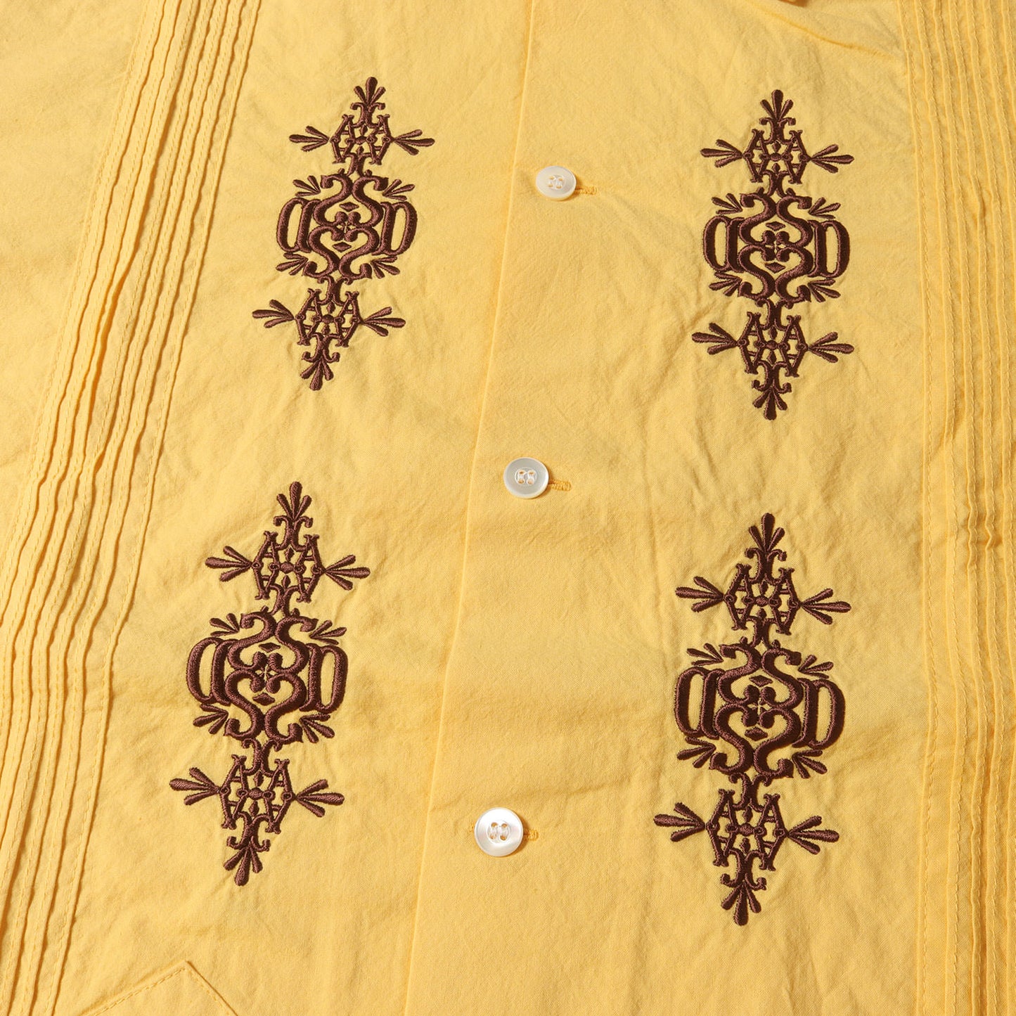 23SS SDCA ロゴ 刺繍 半袖 キューバ シャツ (SD GUAYABERA SHIRT)