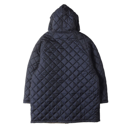 × HARRIS TWEED リバーシブル ウインドウペンチェック キルト フーデッド コート (SD HARRIS TWEED Reversible Hood Coat)