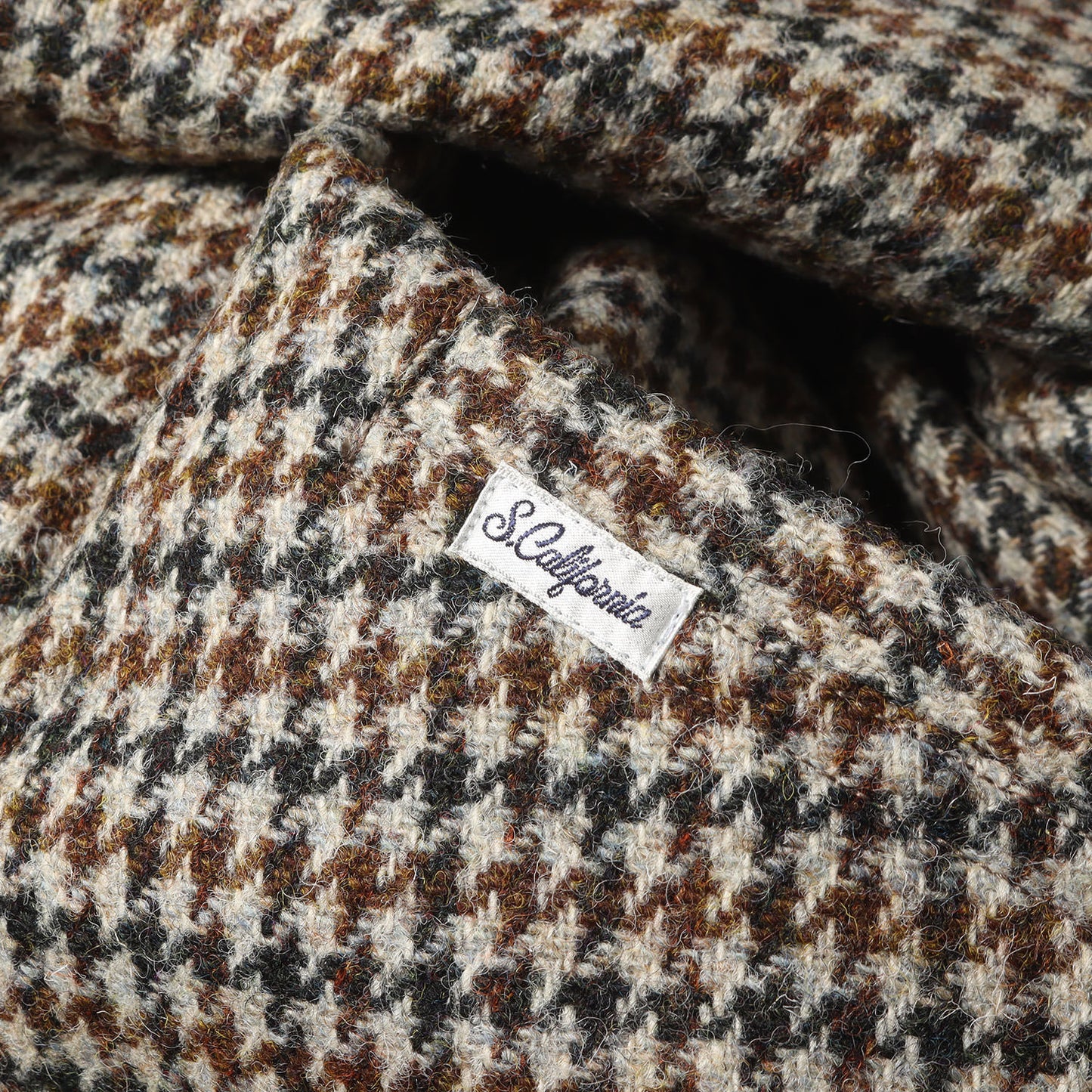 × HARRIS TWEED リバーシブル ウインドウペンチェック キルト フーデッド コート (SD HARRIS TWEED Reversible Hood Coat)