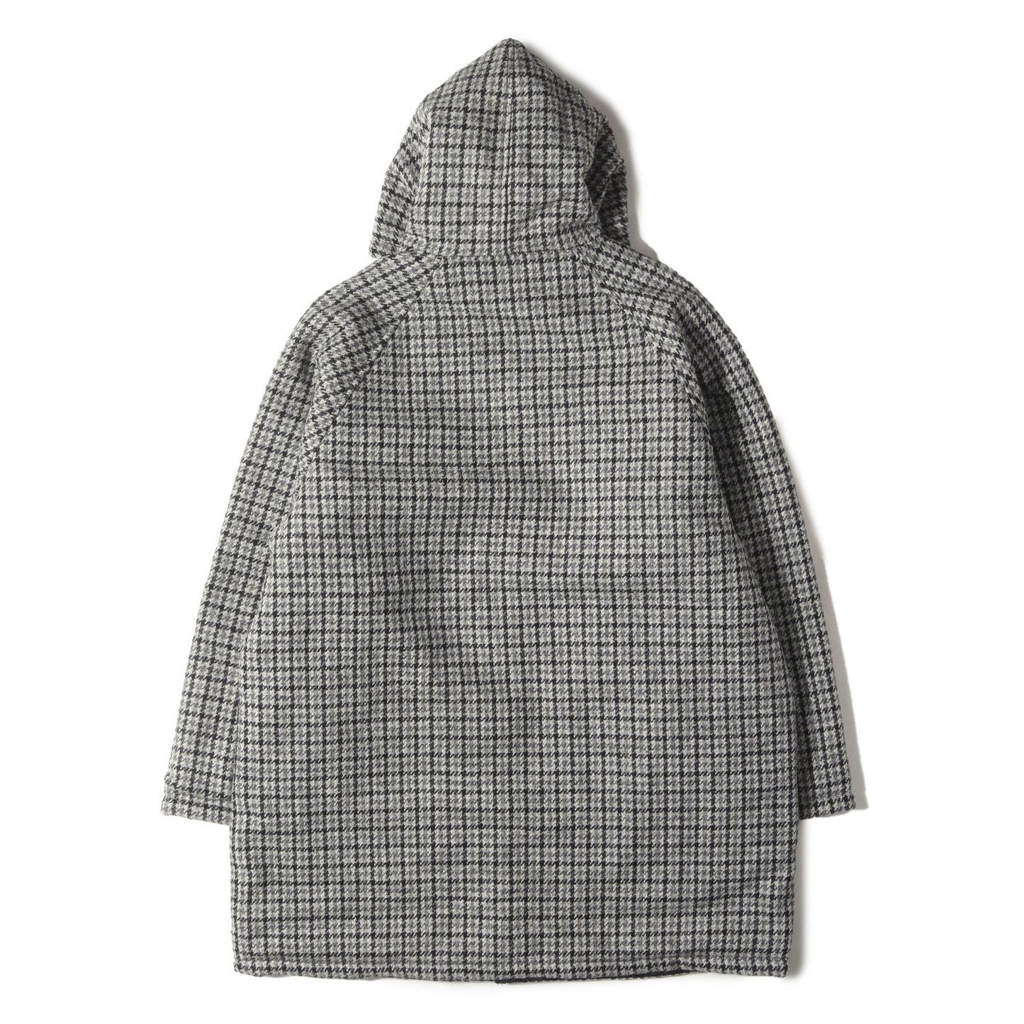 × HARRIS TWEED リバーシブル ウインドウペンチェック キルト フーデッド コート (SD HARRIS TWEED Reversible Hood Coat)