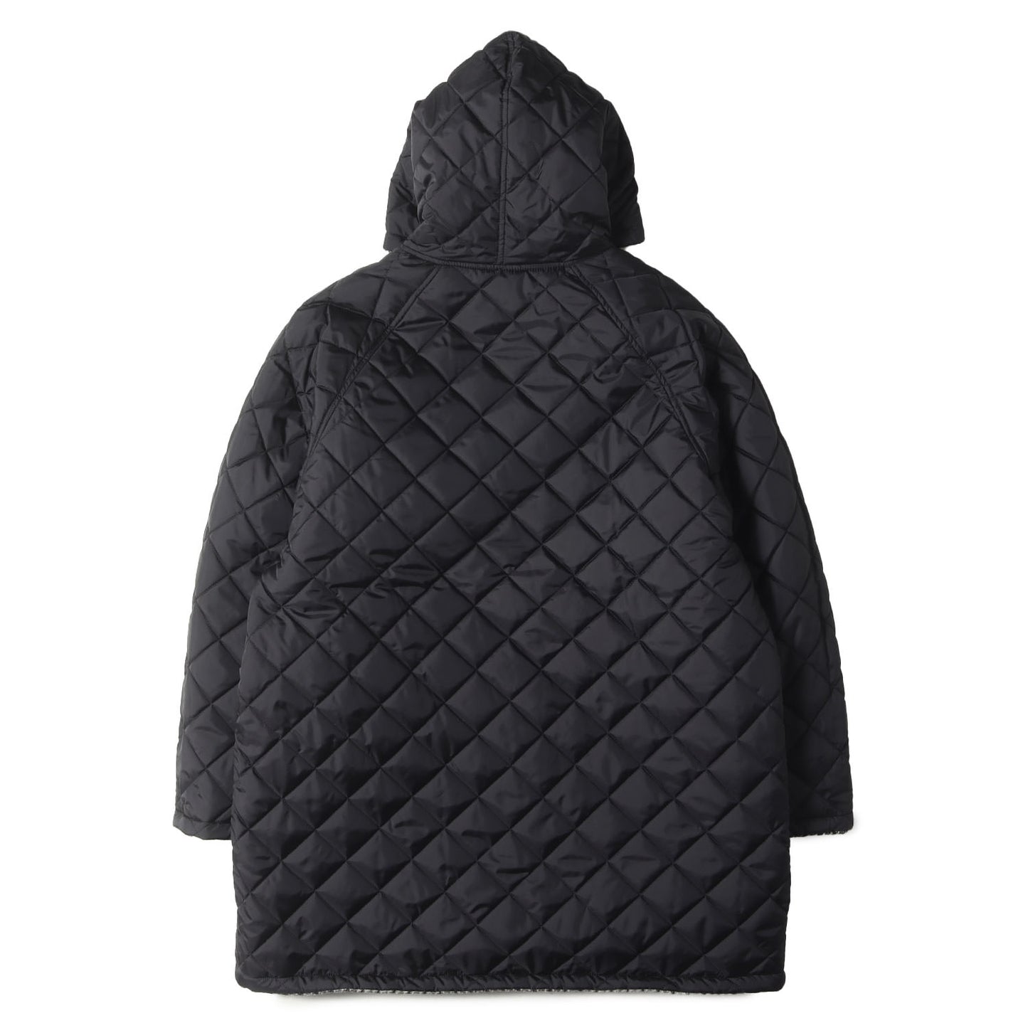 × HARRIS TWEED リバーシブル ウインドウペンチェック キルト フーデッド コート (SD HARRIS TWEED Reversible Hood Coat)