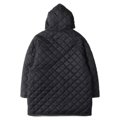 × HARRIS TWEED リバーシブル ウインドウペンチェック キルト フーデッド コート (SD HARRIS TWEED Reversible Hood Coat)