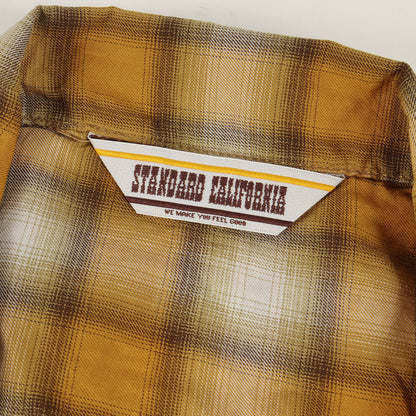 23SS オンブレチェック レーヨン混 オープンカラー シャツ (SD OMBRE CHECK SHIRT)