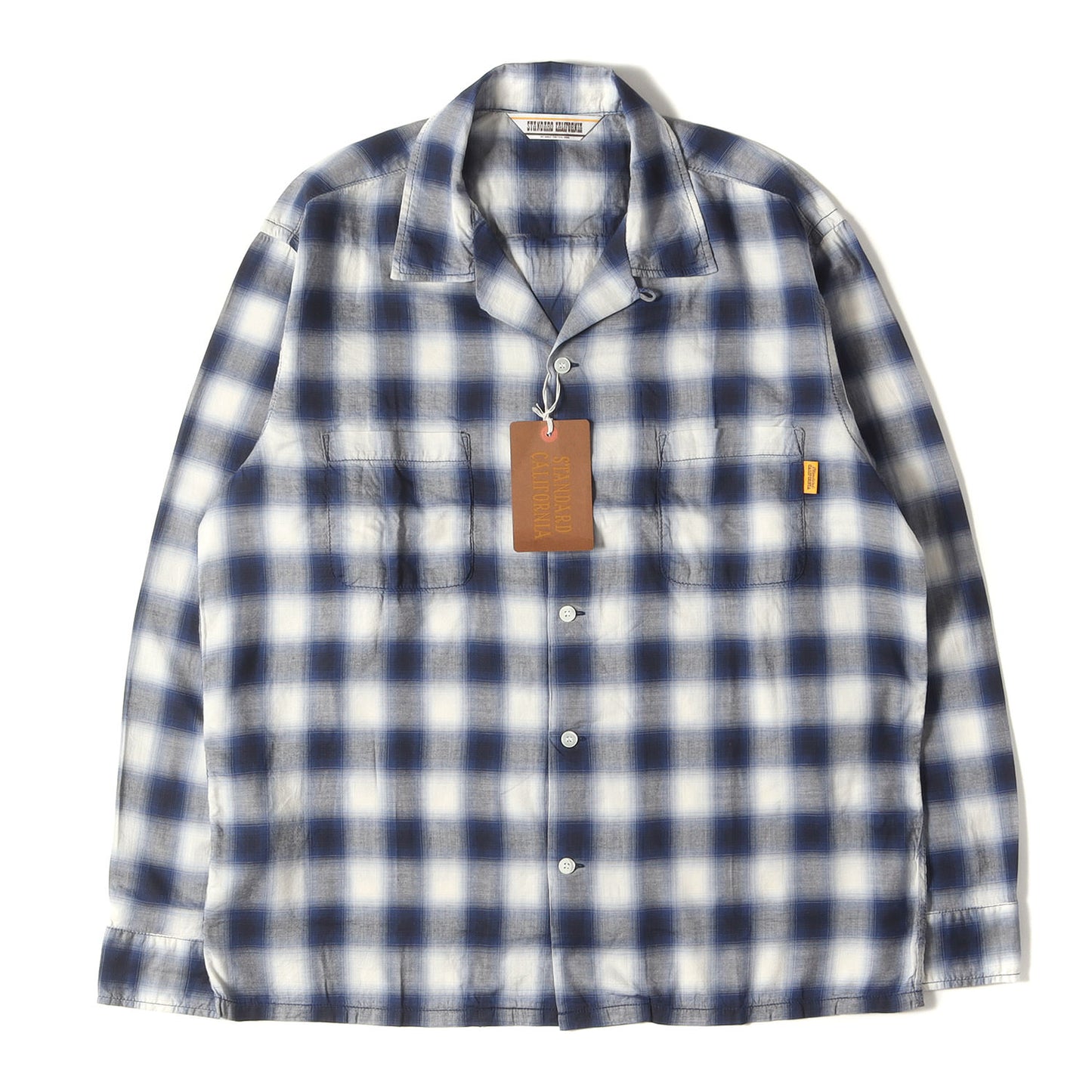 23SS オンブレチェック レーヨン混 オープンカラー シャツ (SD OMBRE CHECK SHIRT)