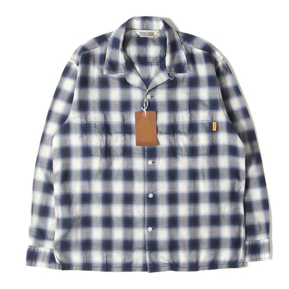 23SS オンブレチェック レーヨン混 オープンカラー シャツ (SD OMBRE CHECK SHIRT)