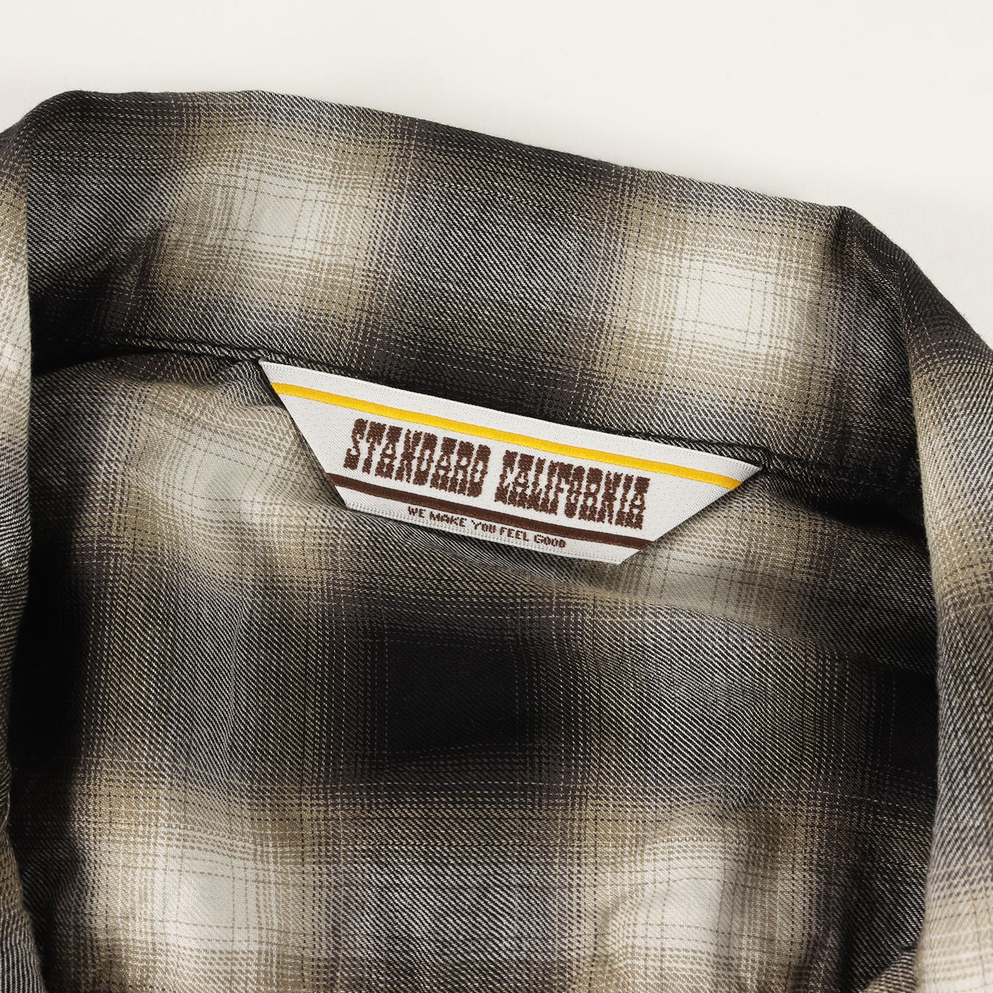 23SS オンブレチェック レーヨン混 オープンカラー シャツ (SD OMBRE CHECK SHIRT)