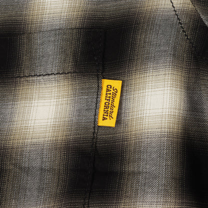 23SS オンブレチェック レーヨン混 オープンカラー シャツ (SD OMBRE CHECK SHIRT)