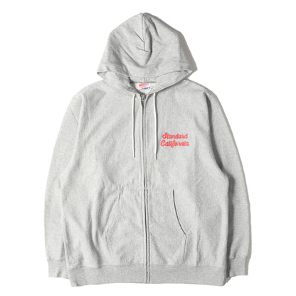 21SS ロゴ スウェット ジップ パーカー (SD USA COTTON ZIP HOOD SCRIPT LOGO SWEAT) / 裏毛
