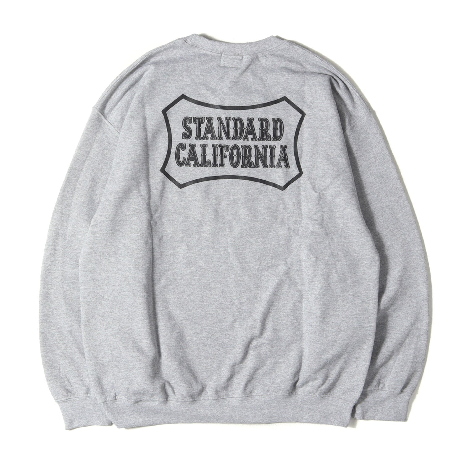 【新品】STANDARD CALIFORNIA スタンダードカリフォルニア スウェット サイズ:L / 23SS VANS ロゴ コットンポリ スウェットシャツ (VANS × SD LOGO SWEAT) / 裏起毛 / グレー / トップス トレーナー / コラボ【メンズ】 STANDARD CALIFORNIA (スタンダードカリフォルニア) 23SS × VANS ロゴ