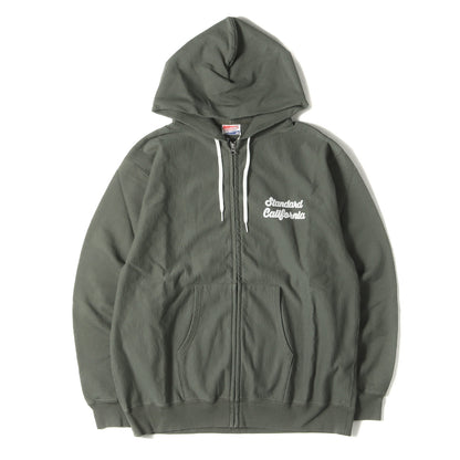 21SS ロゴ スウェット ジップ パーカー (SD USA COTTON ZIP HOOD SCRIPT LOGO SWEAT) / 裏毛
