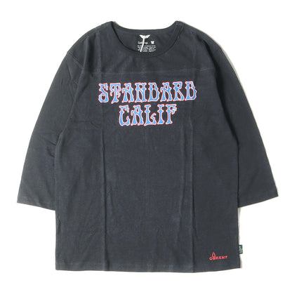 21SS × GO HEMP デッドロゴ ヘンプ コットン フットボール カットソー (GOHEMP × SD Dead Logo Football T)