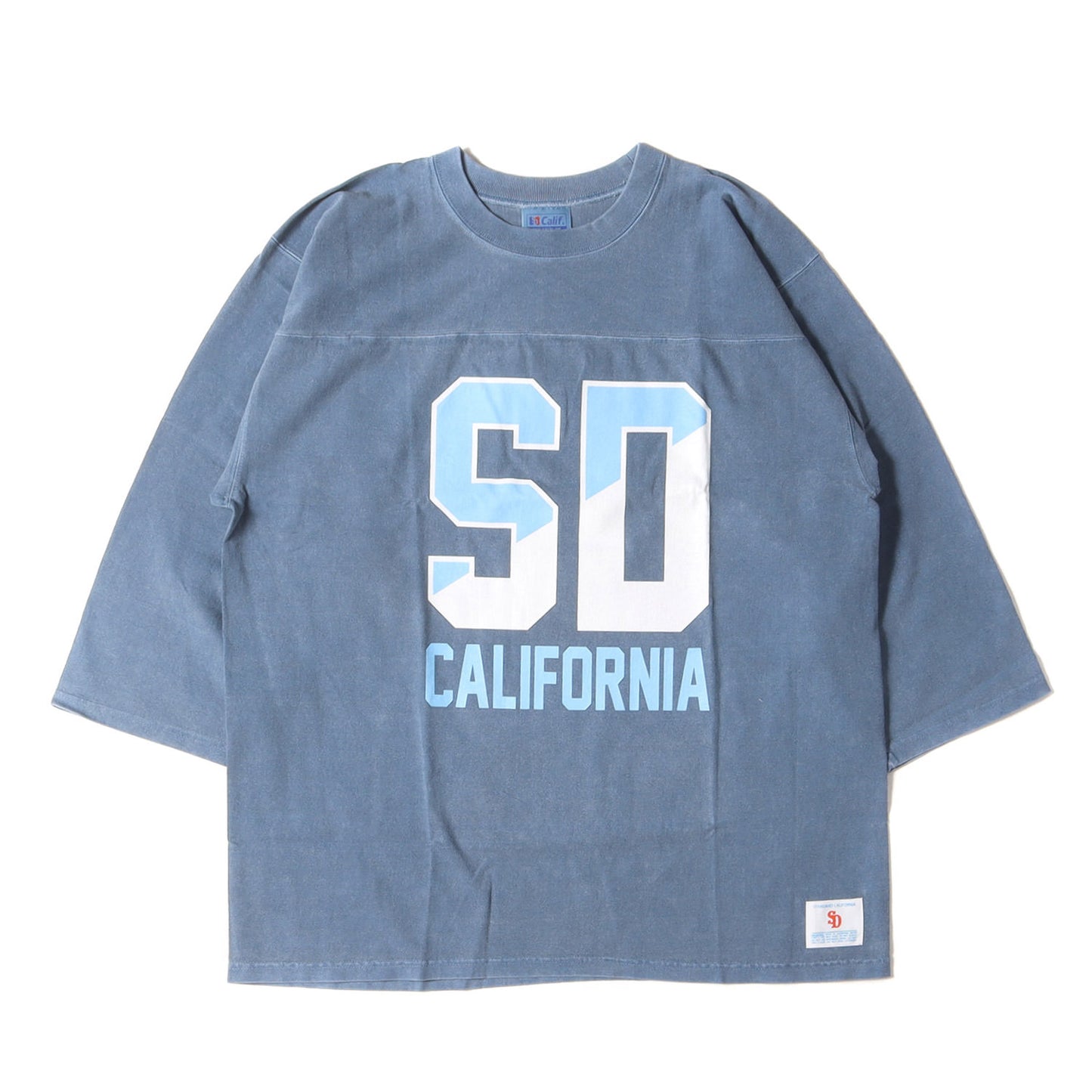 22AW ピグメント染め ウォッシュ加工 カレッジロゴ ヘビーウェイト フットボール Tシャツ (SD HEAVYWEIGHT FOOTBALL LOGO T)
