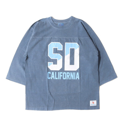 22AW ピグメント染め ウォッシュ加工 カレッジロゴ ヘビーウェイト フットボール Tシャツ (SD HEAVYWEIGHT FOOTBALL LOGO T)