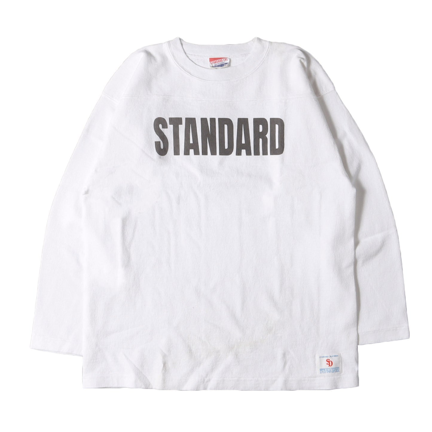 21AW ヴィンテージウォッシュ加工 ロゴ ヘビーウェイト ロングスリーブ フットボール Tシャツ (SD Heavyweight Football Long Sleeve T)