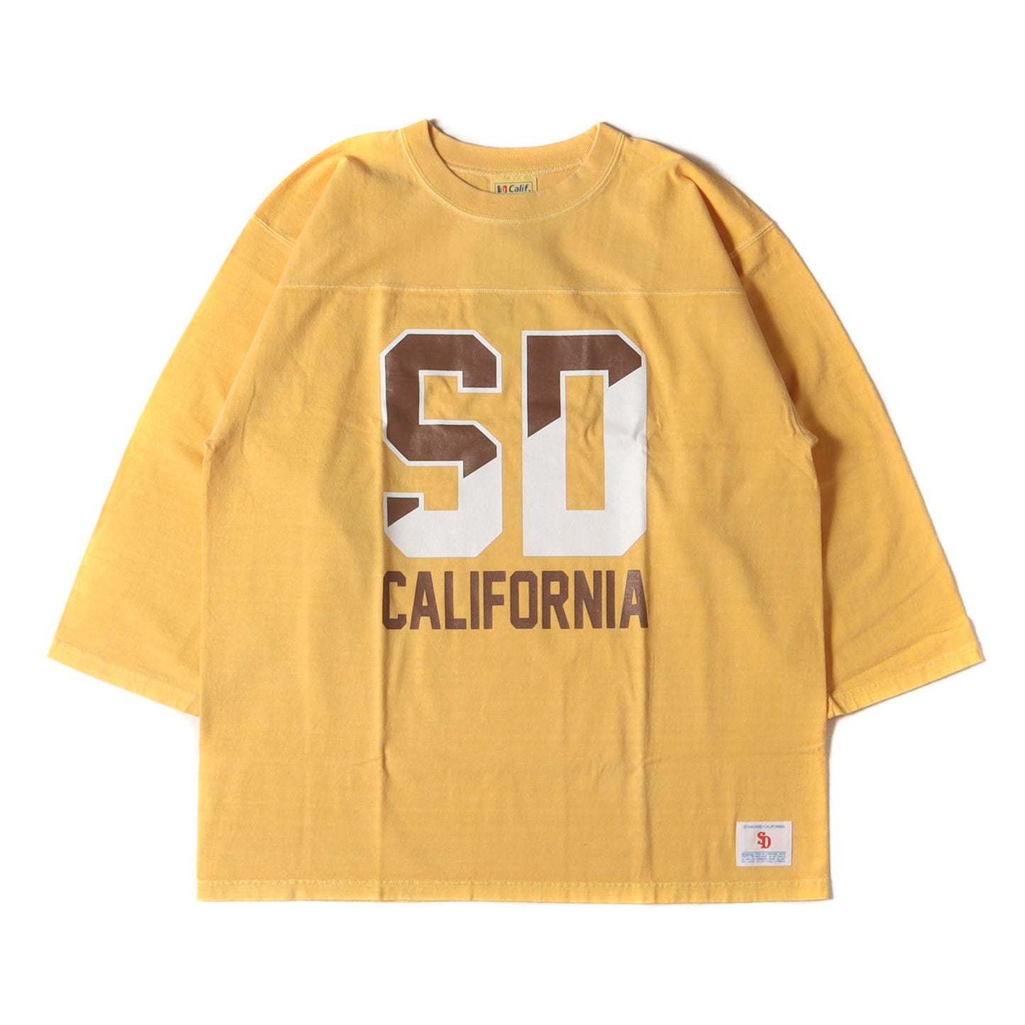 22AW ピグメント染め ウォッシュ加工 カレッジロゴ ヘビーウェイト フットボール Tシャツ (SD HEAVYWEIGHT FOOTBALL LOGO T)