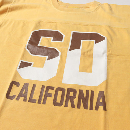 22AW ピグメント染め ウォッシュ加工 カレッジロゴ ヘビーウェイト フットボール Tシャツ (SD HEAVYWEIGHT FOOTBALL LOGO T)