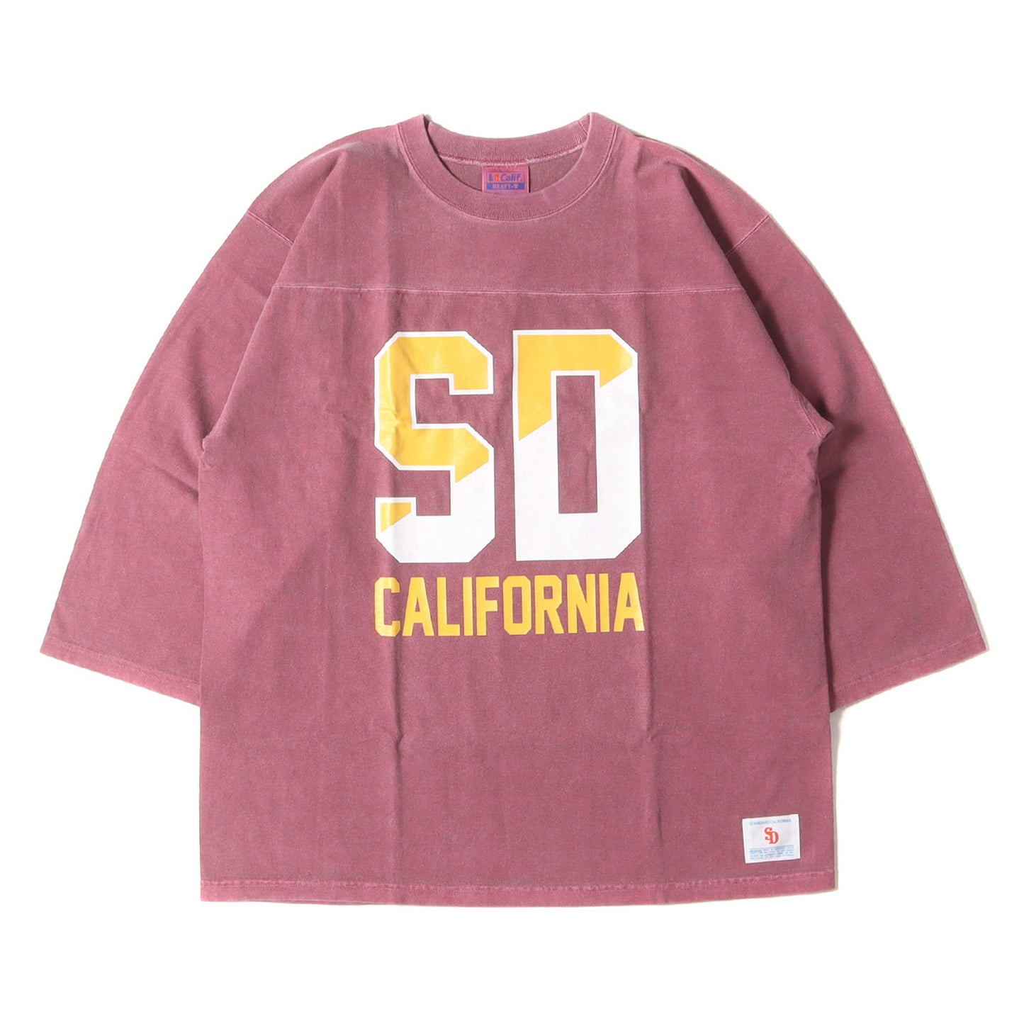 22AW ピグメント染め ウォッシュ加工 カレッジロゴ ヘビーウェイト フットボール Tシャツ (SD HEAVYWEIGHT FOOTBALL LOGO T)