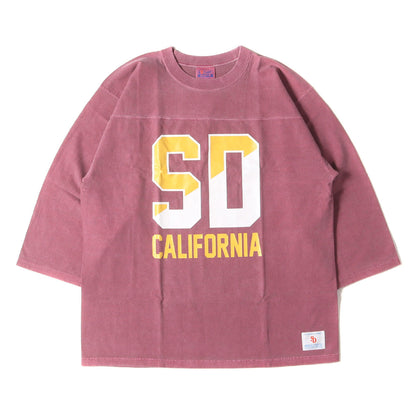 22AW ピグメント染め ウォッシュ加工 カレッジロゴ ヘビーウェイト フットボール Tシャツ (SD HEAVYWEIGHT FOOTBALL LOGO T)