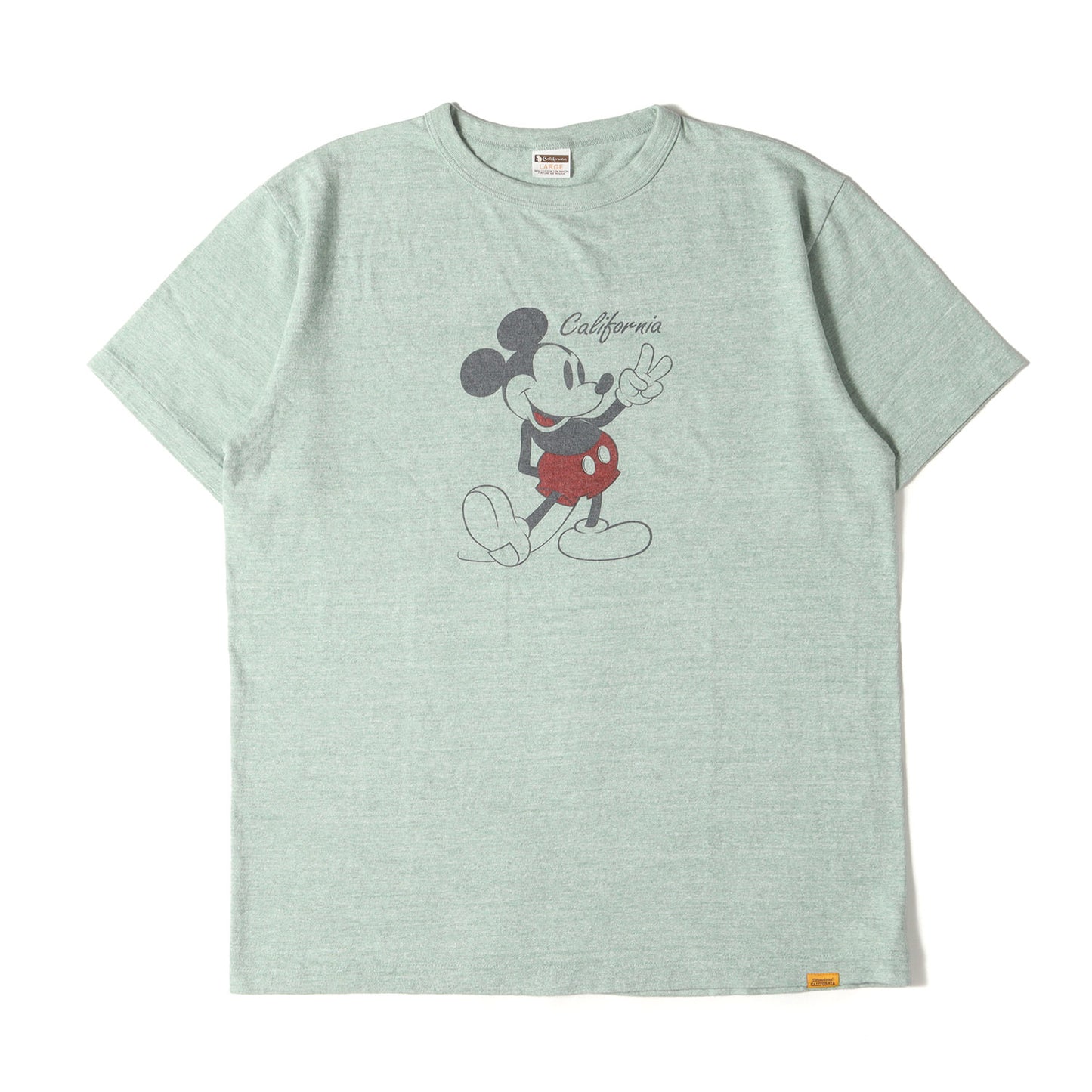 23AW × Disney ミッキーマウス ロゴ バインダーネック ハチハチ ワンツー Tシャツ (DISNEY × SD 88/12 California T)