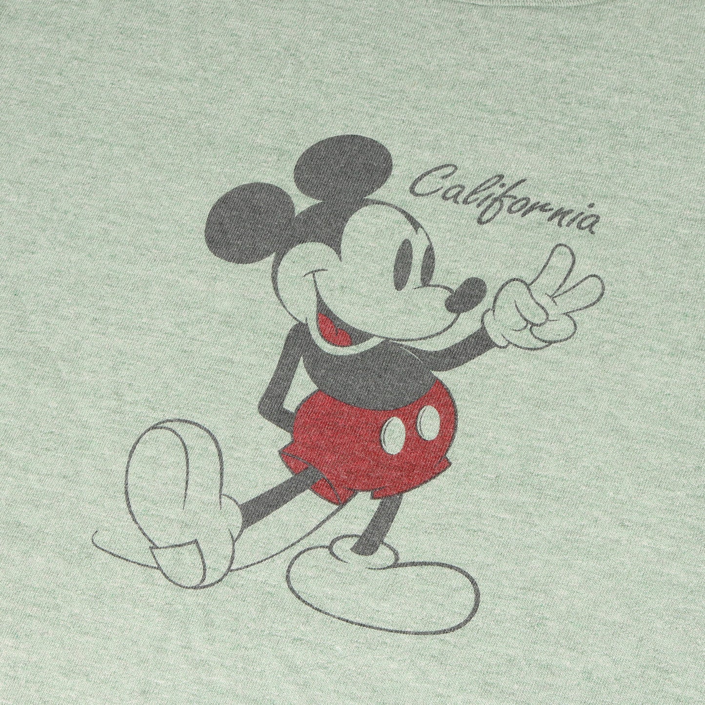 23AW × Disney ミッキーマウス ロゴ バインダーネック ハチハチ ワンツー Tシャツ (DISNEY × SD 88/12 California T)