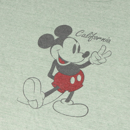 23AW × Disney ミッキーマウス ロゴ バインダーネック ハチハチ ワンツー Tシャツ (DISNEY × SD 88/12 California T)