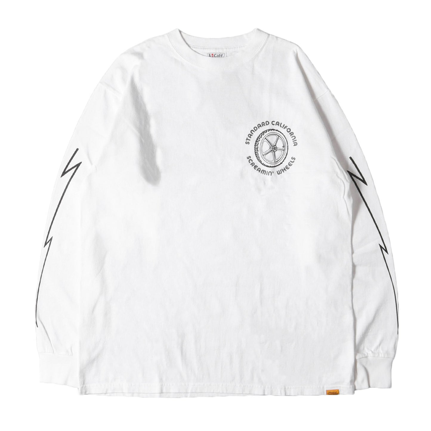 23AW × Screamin' Wheels グラフィック ロングスリーブ Tシャツ (Screamin' Wheels × SD Old School Lightning Long Sleeve T)