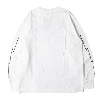 23AW × Screamin' Wheels グラフィック ロングスリーブ Tシャツ (Screamin' Wheels × SD Old School Lightning Long Sleeve T)