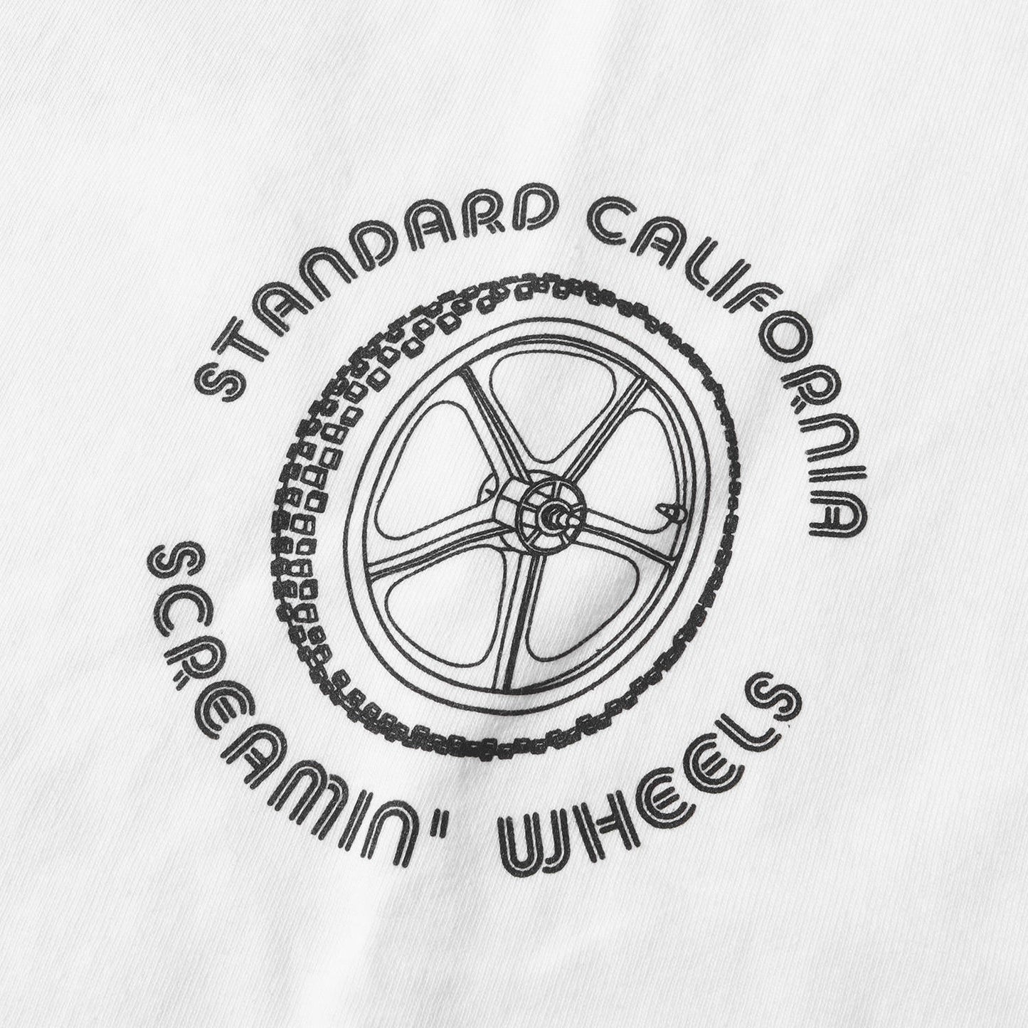 23AW × Screamin' Wheels グラフィック ロングスリーブ Tシャツ (Screamin' Wheels × SD Old School Lightning Long Sleeve T)