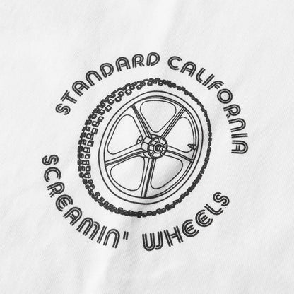 23AW × Screamin' Wheels グラフィック ロングスリーブ Tシャツ (Screamin' Wheels × SD Old School Lightning Long Sleeve T)