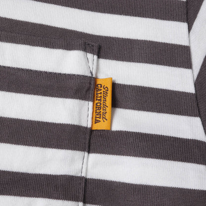 24SS ボーダー ヘビーウェイト ポケット Tシャツ (SD HEAVYWEIGHT BORDER T)