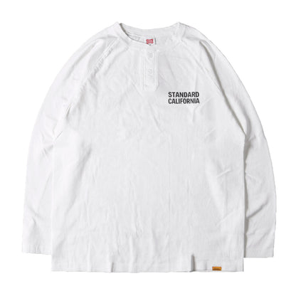 23SS ロゴ ラグラン ヘンリーネック ベースボール Tシャツ (SD US Cotton Logo Henley BBT)